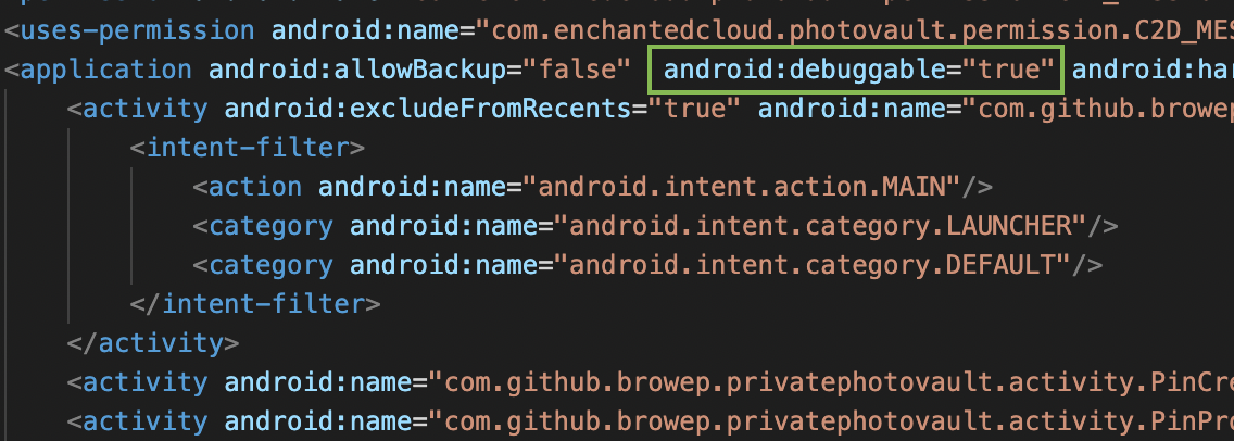 android-debuggable